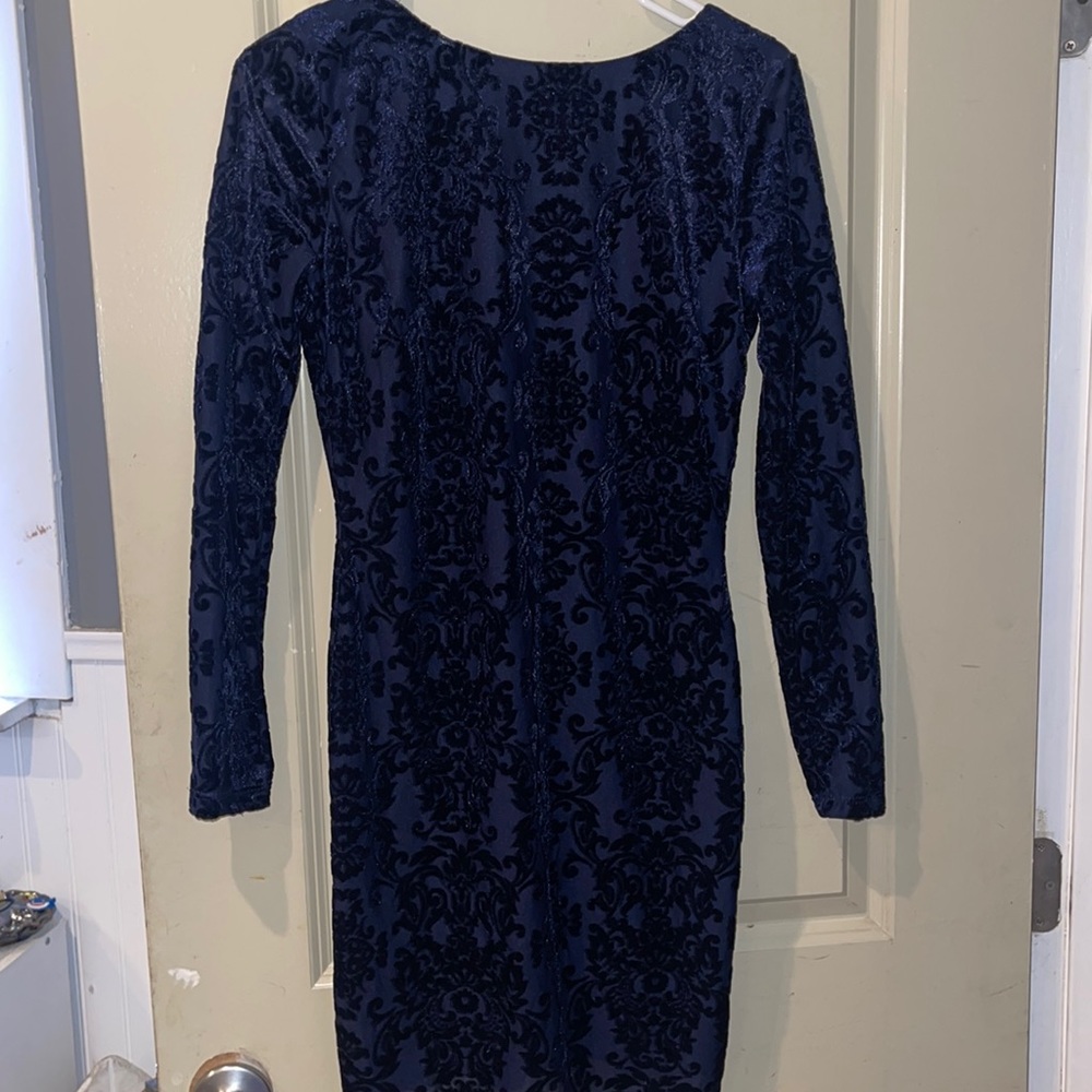 velvet backless dress